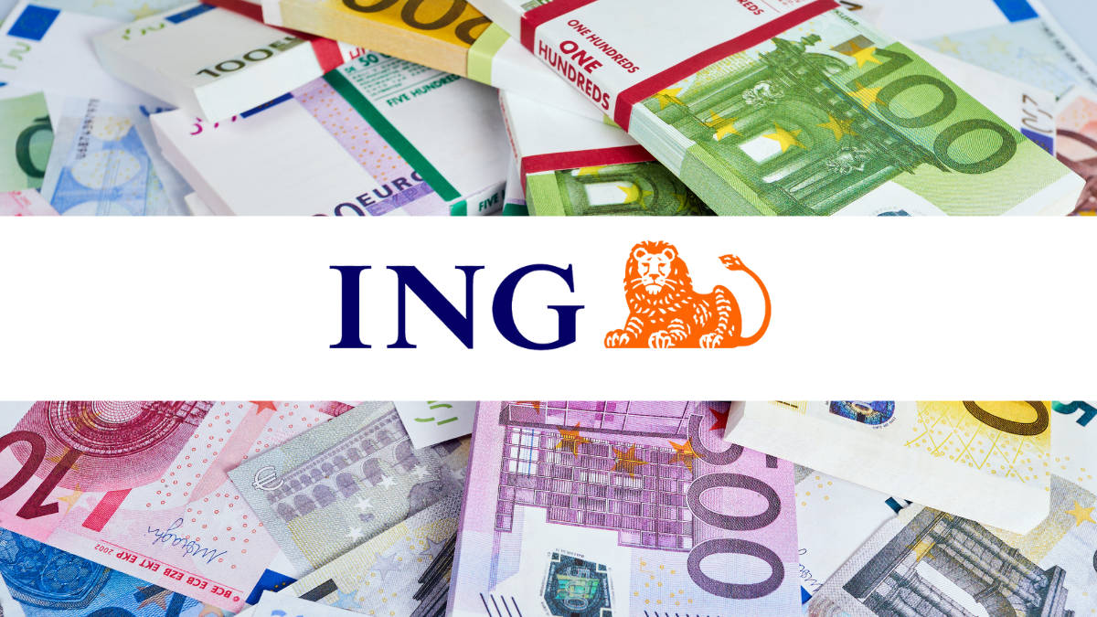 Immagine di euro con logo di ING