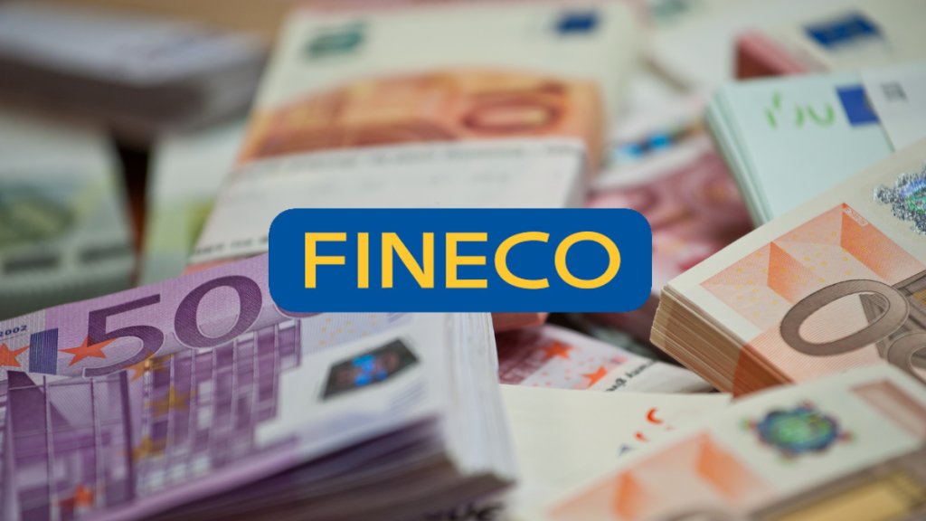 Immagine di euro con logo di Fineco Bank