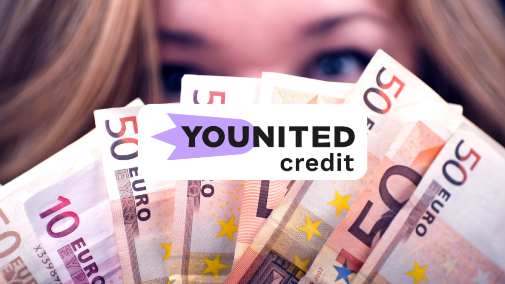 Immagine di euro con logo di YOUNITED Credit